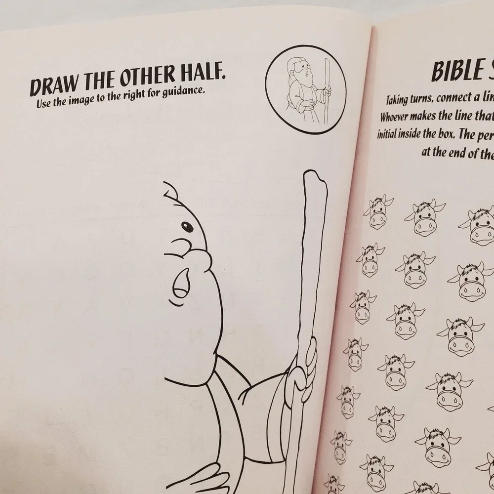 Set of 3 Bible Jumbo Coloring and Activity Books Bendon‎ Unused